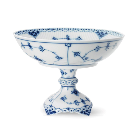 Блюдо для угощений на ножке Blue Fluted Half Lace