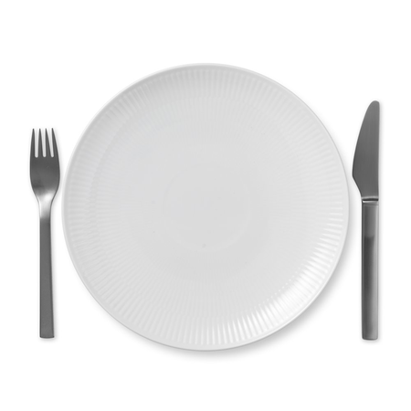 Тарелка White Fluted